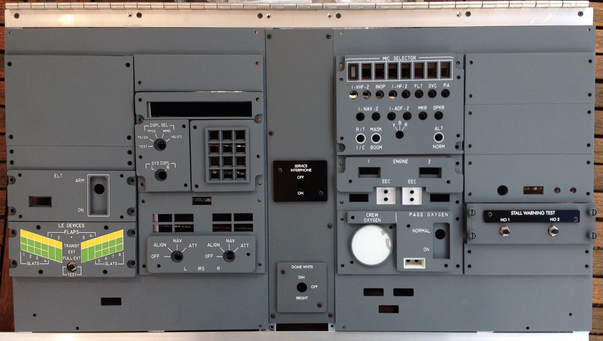 AFT overhead panel only panels