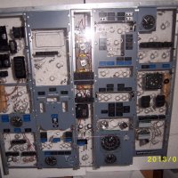overhead panel lighting blue